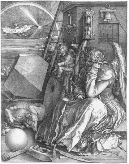 Albrecht Dürer, Melancholia 1, 1514. Engraving. Minneapolis Institute of Art, Minneapolis, Minnesota.