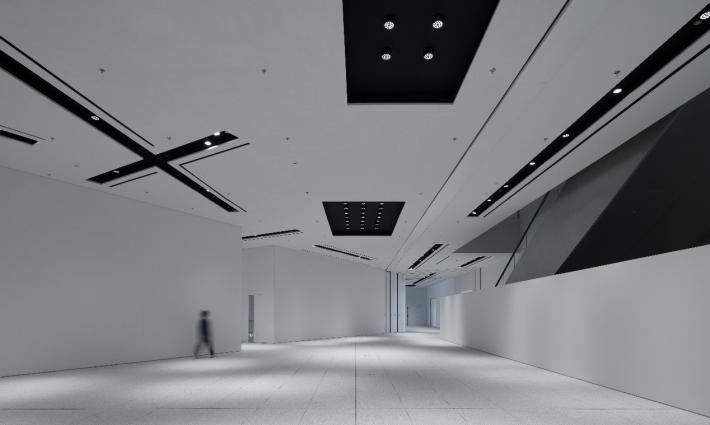 Interior view of Pudong Art Museum.