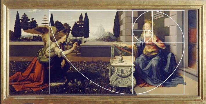Leonardo da Vinci, Annunciation, c. 1472.
