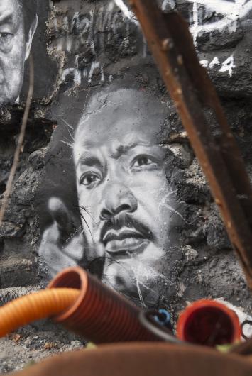 Martin Luther King Jr. Portrait in France at La Demeure du Chaos