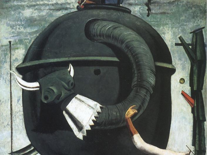 Max Ernst, The Elephant Celebes, 1921. Oil on canvas. 125.4 x 107.9 cm. Tate Gallery, London.