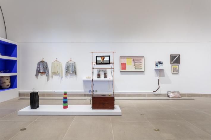 Installation view of Miller Robinson's Ímah hum, Do you see it?