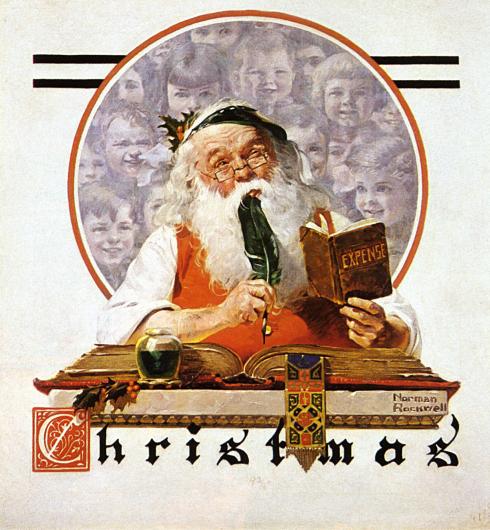 Norman Rockwell's Santa