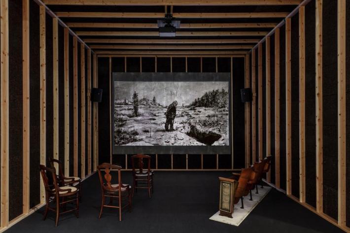 William Kentridge: In Praise of Shadows exhibition at The Broad, Los Angeles, November 12, 2022 – April 9, 2023.