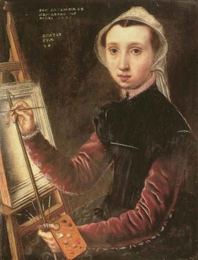 Catherina van Hemessen, Self-portrait, 1548.