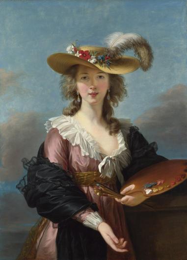 Elisabeth Vigée Le Brun, Self-portrait in a Straw Hat, 1782.