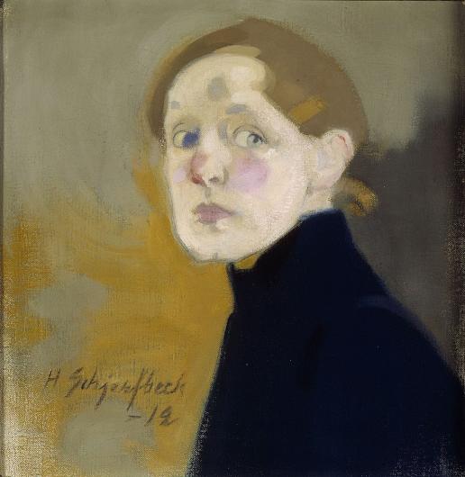 Helene Schjerfbeck, Self-portrait, 1912.
