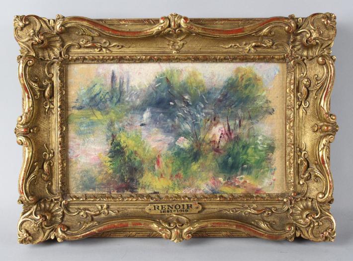 framed Renoir painting