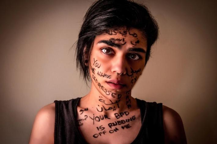Written Scars by Enas Sistani illness depicts the words and statements that she received from people as a reaction to her Borderline Personality