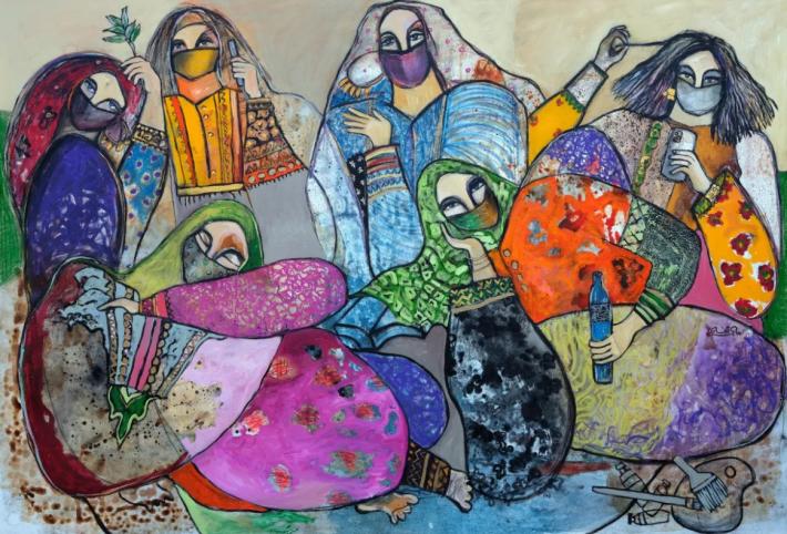 Corona Quarantine by Omani artist Alia Al Farsi. Image: Courtesy of Alia Al Farsi.