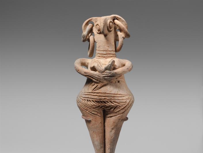Made by the Cypriot culture in the Late Cypriot II period, ca. 1450–1200 B.C. Height is 8 3/16 in (20.80 cm).
