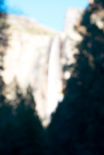 Catherine Opie out of focus color photograph of yosemite