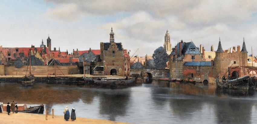 View of Delft File:Vermeer-view-of-delft.jpg - Wikimedia Commons (1960-61)/ Mauritshuis, The Hague