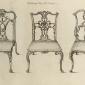 Thomas Chippendale, The Gentleman and Cabinet-maker's Director: Being a Large Collection of . . . Designs of Household Furniture in the Gothic, Chinese and Modern Taste . . ., 1754. Printed book, engraved plates. 17 3/4 x 12 1/4 x 2 inches (45 x 31 x 5 cm).