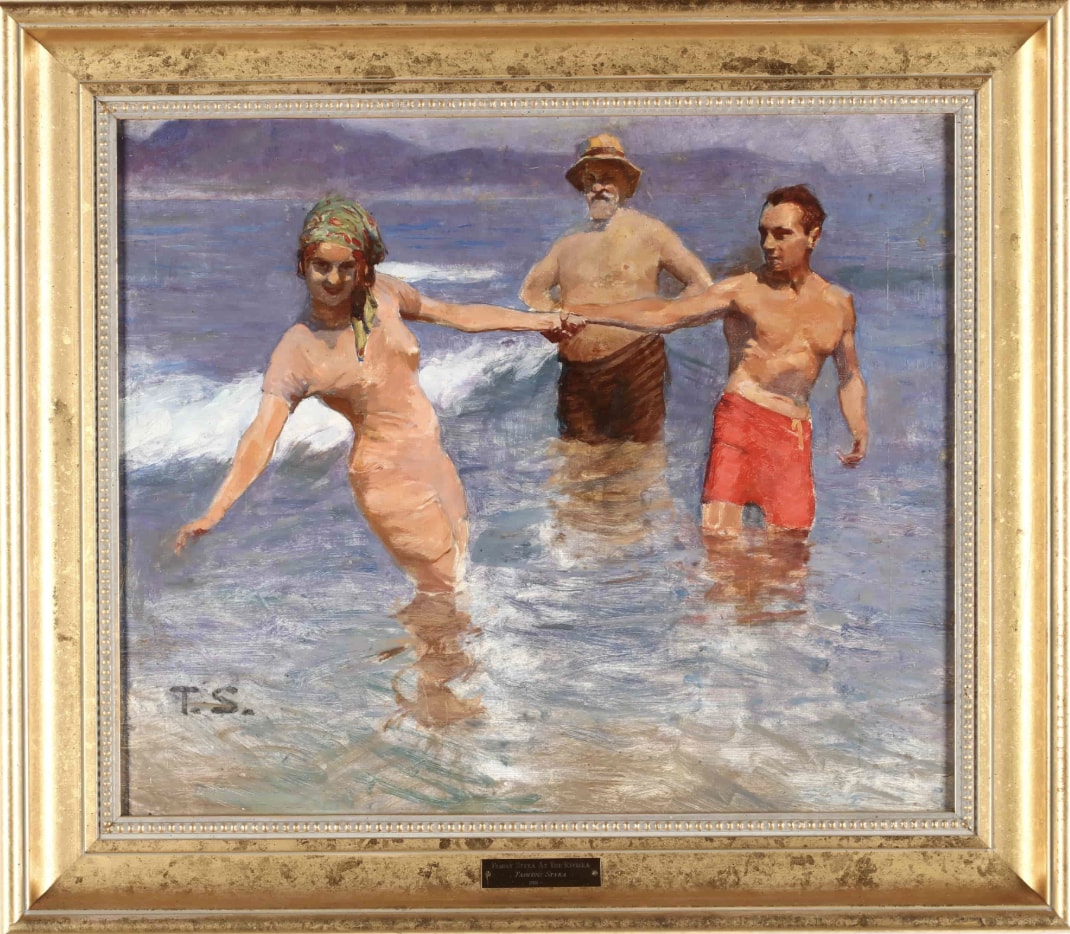 Styka Family at Carnac Beach, Brittany